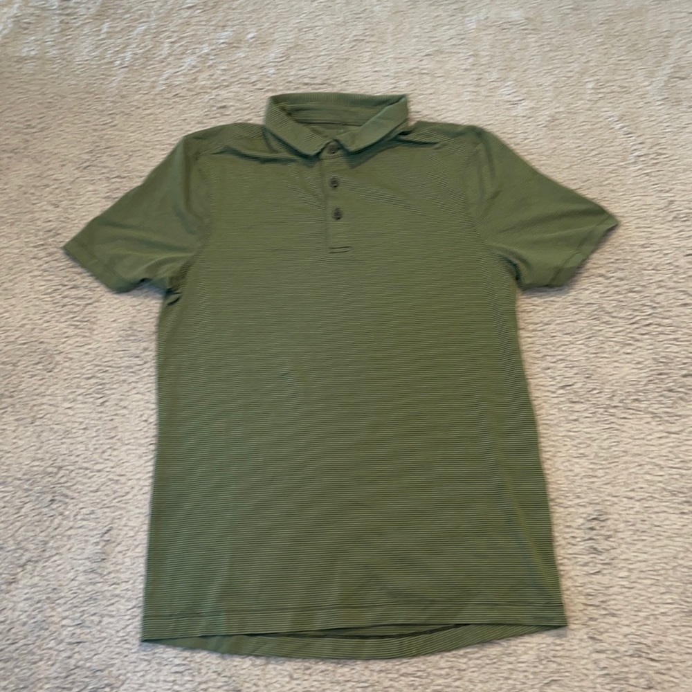 LululemonEvolutionShort SleevePolo Shirt
Tonka StripeRainforestGreenTwill size S